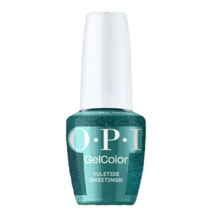 Opi Esmalte Gel Color - Yuletide Sweetings 15ml Verde Oscuro Con Brillos Azules