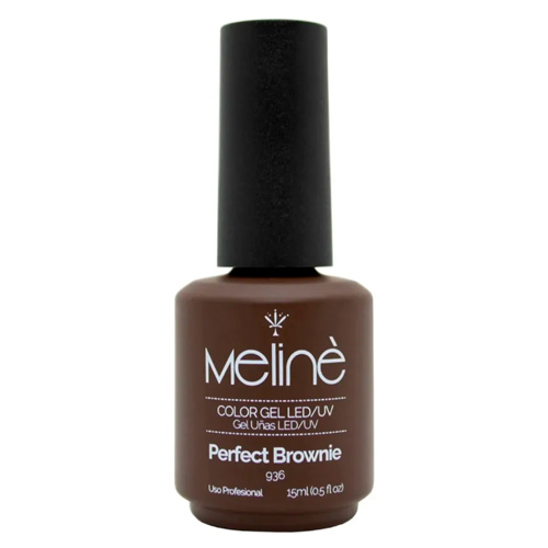 Meline Esmalte Semipermanente Perfect Brownie 396 15ml Marrón