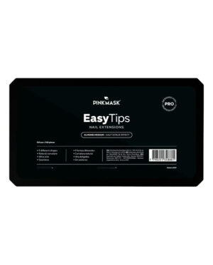 Pink Mask Tips Soft Gel Almond Medium